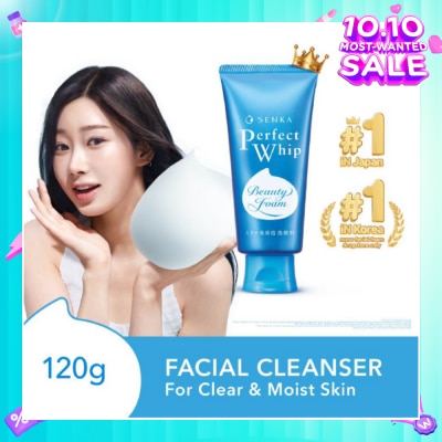 SENKA Perfect Whip Beauty Foam Facial Cleanser 120g
