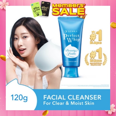 SENKA Perfect Whip Beauty Foam Facial Cleanser 120g