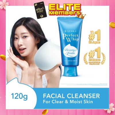 SENKA Perfect Whip Beauty Foam Facial Cleanser 120g