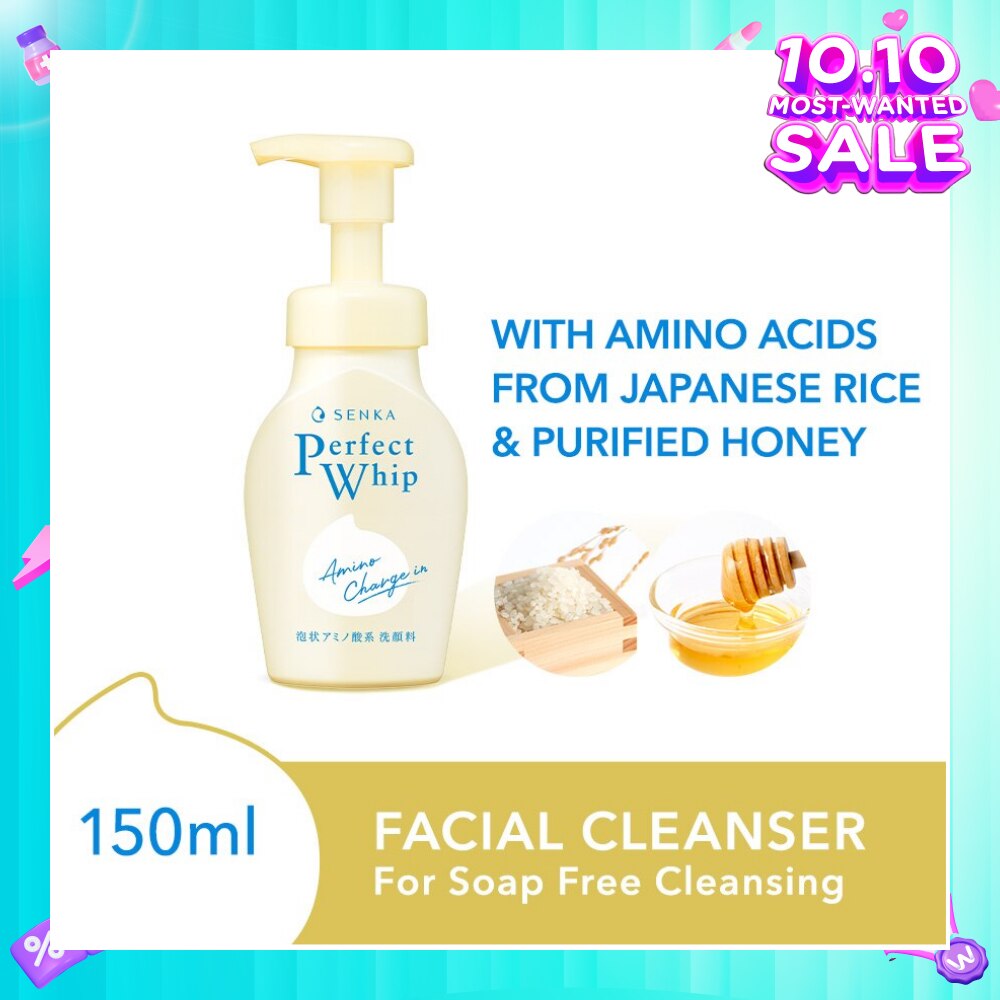 Perfect Whip Amino Charge in Beauty Foam Cleanser (For Dry & Sensitive Skin) 150ml
