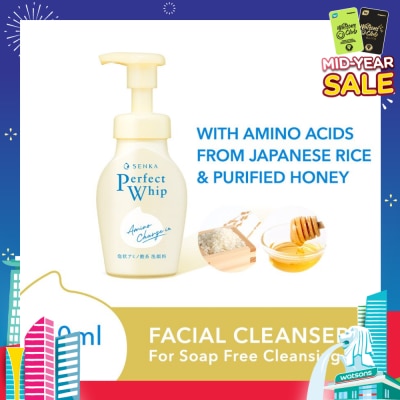 SENKA Perfect Whip Amino Charge in Beauty Foam Cleanser (For Dry & Sensitive Skin) 150ml