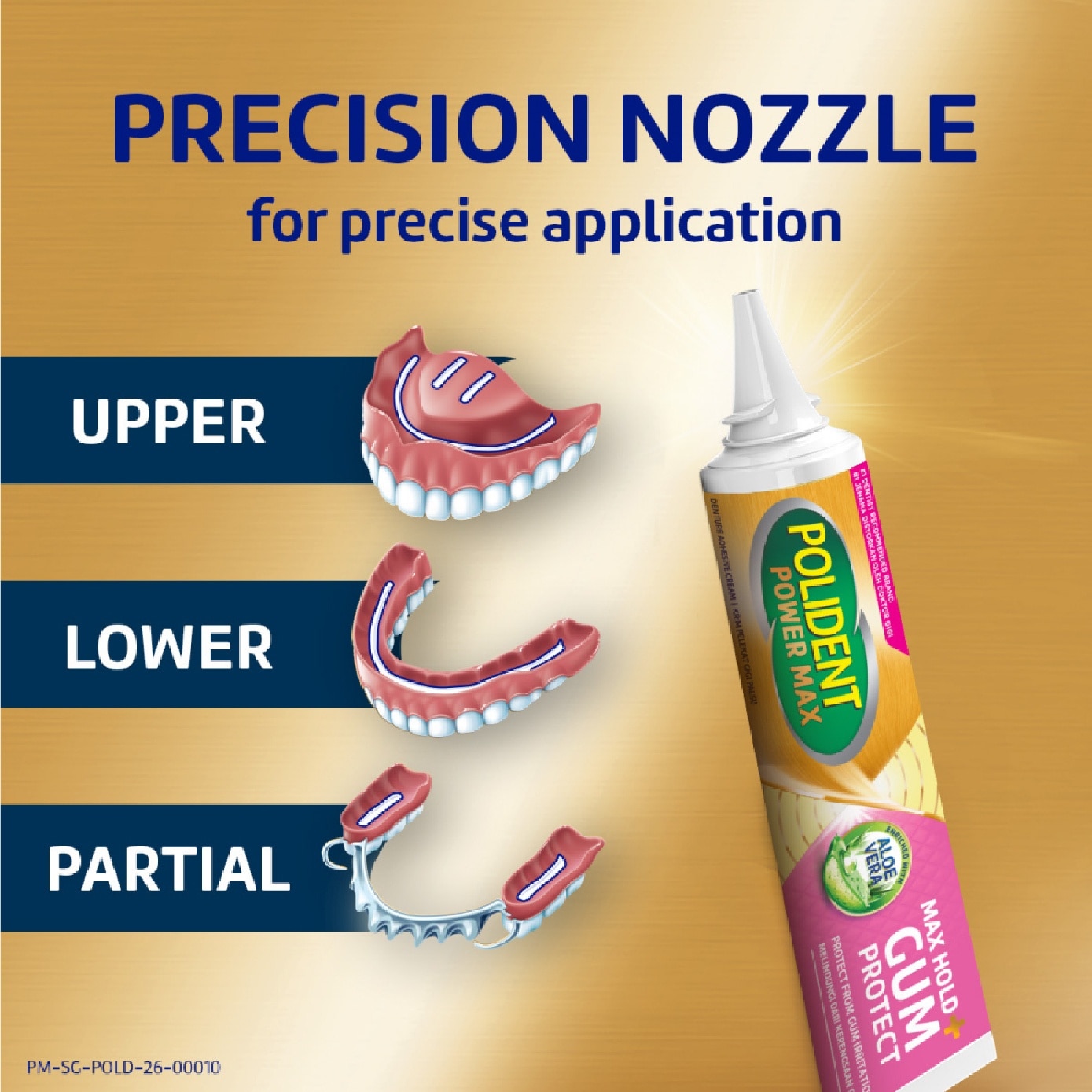 Power Max Denture Adhesive Max Hold & Gum Protect 70g