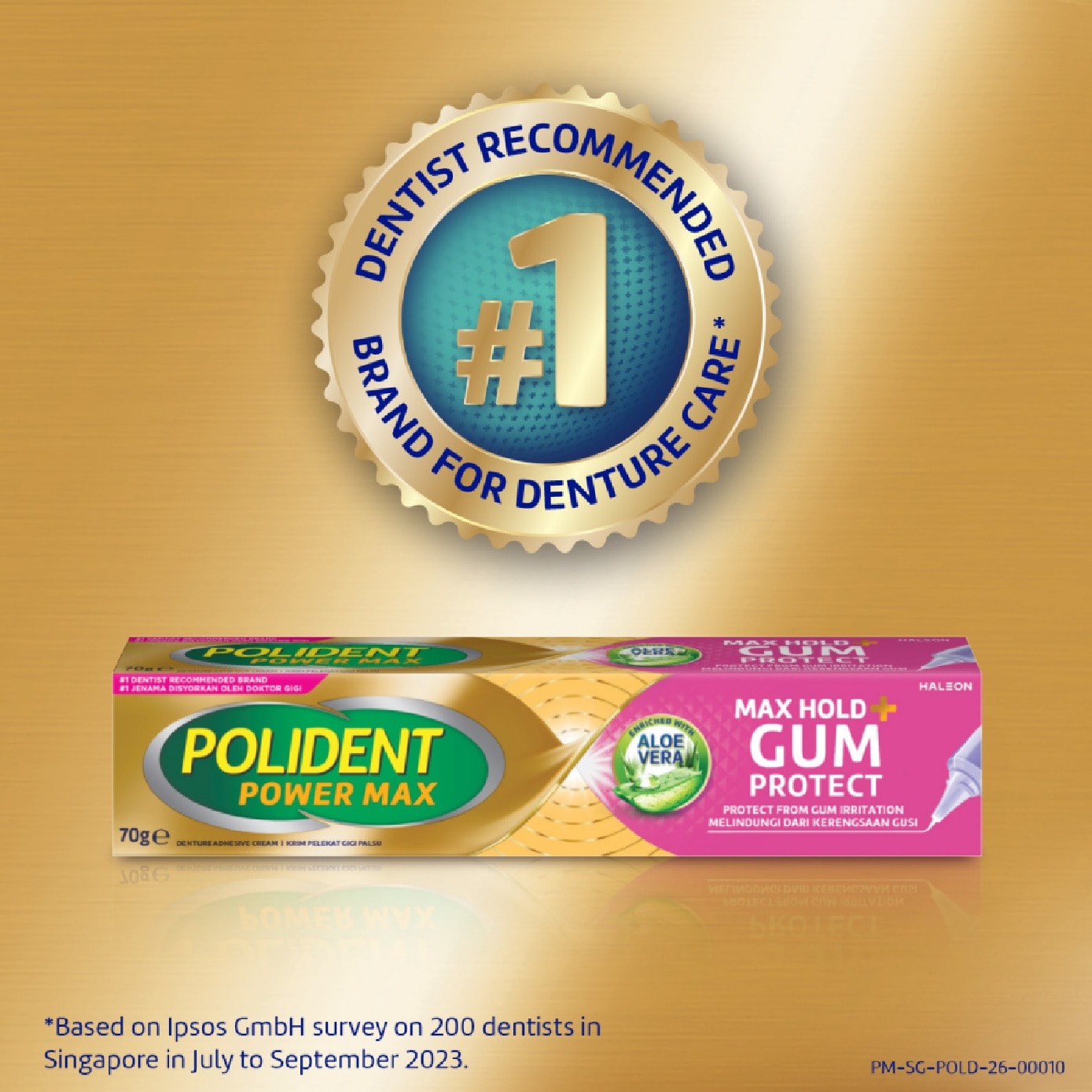Power Max Denture Adhesive Max Hold & Gum Protect 70g
