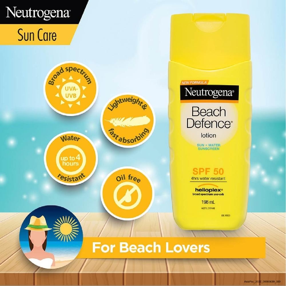 Beach Defense Sunscreen Lotion SPF50 198ml