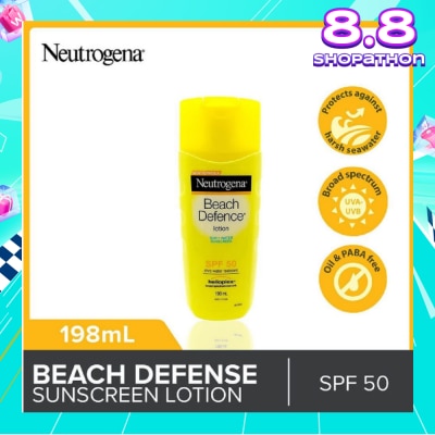 NEUTROGENA Beach Defense Sunscreen Lotion SPF50 198ml (Expiry: Jan`2026)