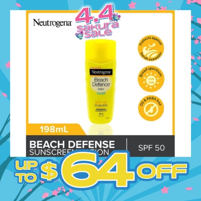 NEUTROGENA - Beach Defense Sunscreen Lotion SPF50 198ml