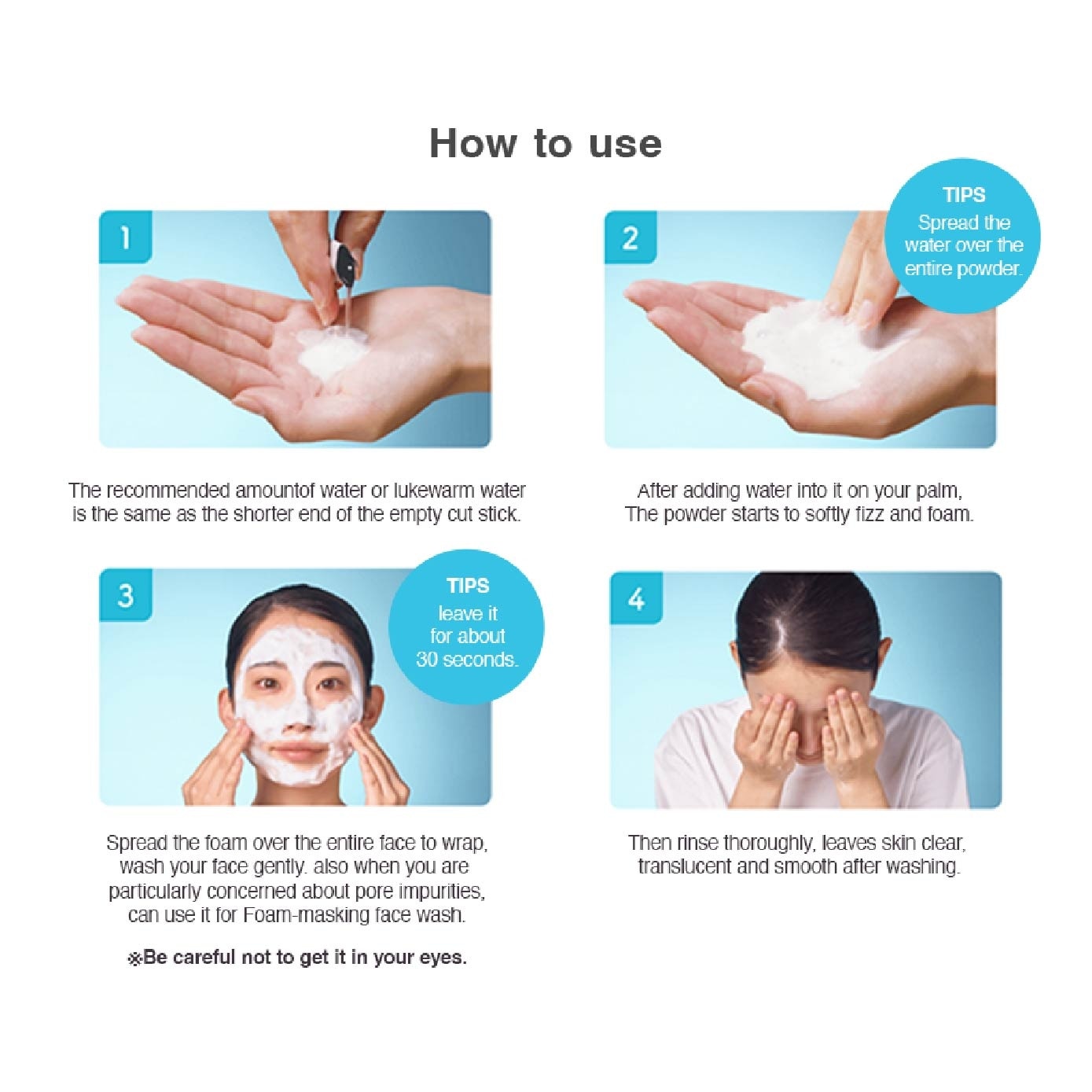 Beauty Clear Fizzy Powder Facial Wash Sachet (To Removes Blackheads & Skin Dullness) 16s