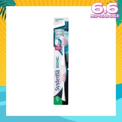 SYSTEMA Sonic Toothbrush Compact Refill 2s (*Colours Given at Random)