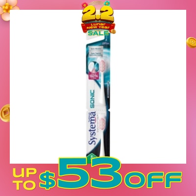 SYSTEMA Sonic Toothbrush Compact Refill 2s (*Colours Given at Random)