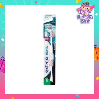 SYSTEMA Sonic Toothbrush Compact Refill 2s (*Colours Given at Random)
