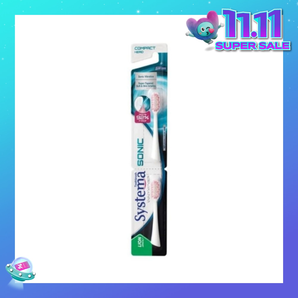 Sonic Toothbrush Compact Refill 2s (*Colours Given at Random)