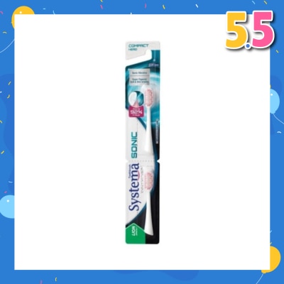 SYSTEMA Sonic Toothbrush Compact Refill 2s (*Colours Given at Random)