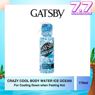 GATSBY Crazy Cool Body Water Ice Ocean (For Cooling Down) 170ml