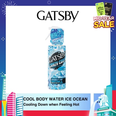 GATSBY Crazy Cool Body Water Ice Ocean (For Cooling Down) 170ml