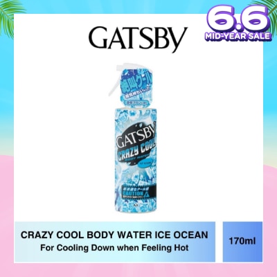 GATSBY Crazy Cool Body Water Ice Ocean (For Cooling Down) 170ml