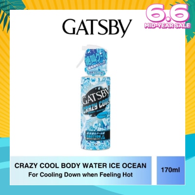 GATSBY Crazy Cool Body Water Ice Ocean (For Cooling Down) 170ml