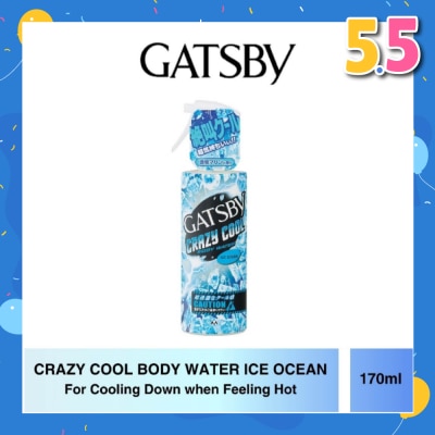GATSBY Crazy Cool Body Water Ice Ocean (For Cooling Down) 170ml