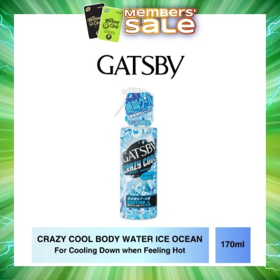 GATSBY - Crazy Cool Body Water Ice Ocean (For Cooling Down) 170ml