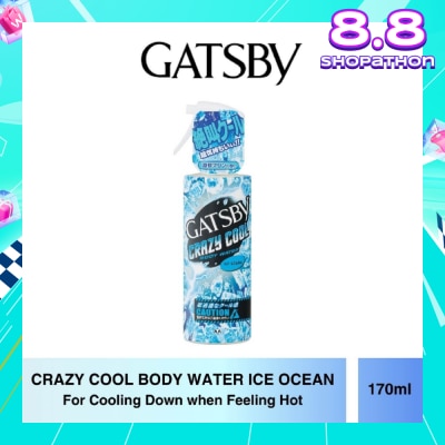 GATSBY Crazy Cool Body Water Ice Ocean (For Cooling Down) 170ml