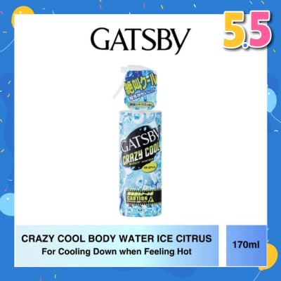 GATSBY Crazy Cool Body Water Ice Citrus (For Cooling Down) 170ml