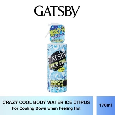 GATSBY Crazy Cool Body Water Ice Citrus (For Cooling Down) 170ml