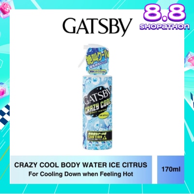 GATSBY Crazy Cool Body Water Ice Citrus (For Cooling Down) 170ml