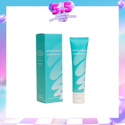 SMILE MAKERS - Personal Lubricant Generous Gel 60ml (Expiry: Feb`2027)