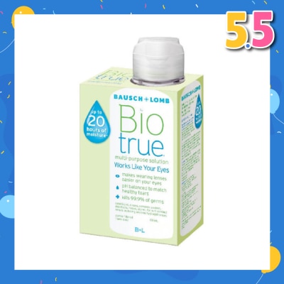 BAUSCH + LOMB Bio-True Multi-Purpose Contact Lens Solution (Lens Case Included) 60ml