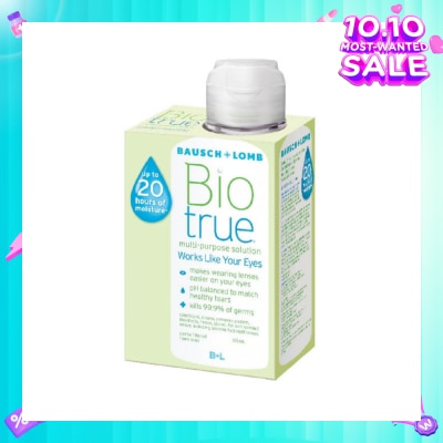 BAUSCH + LOMB Bio-True Multi-Purpose Contact Lens Solution (Lens Case Included) 60ml