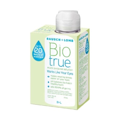 BAUSCH + LOMB Bio-True Multi-Purpose Contact Lens Solution (Lens Case Included) 60ml