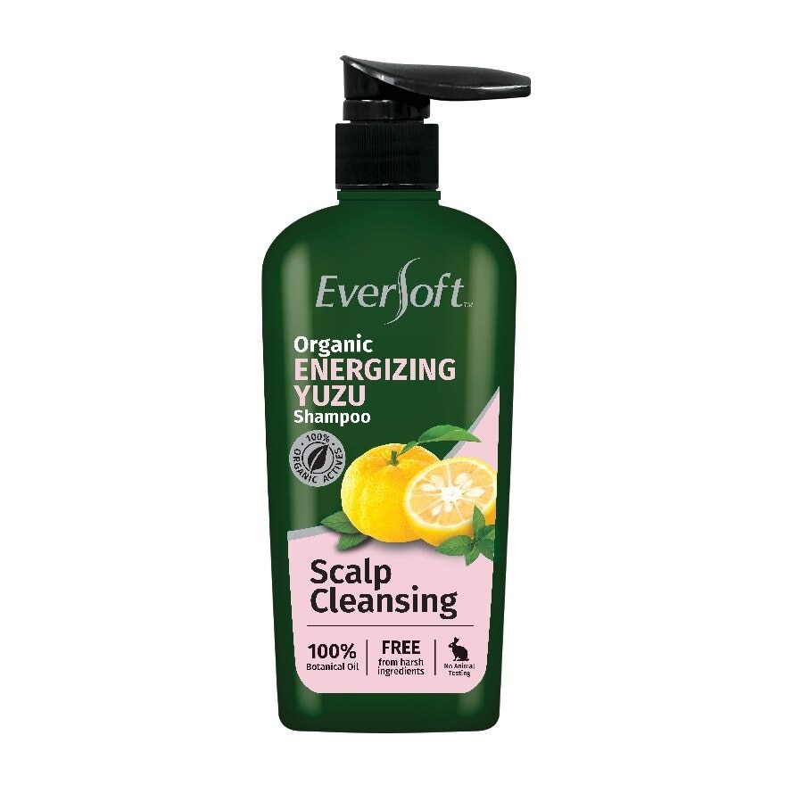 Scalp Cleansing Organic Energizing Yuzu Shampoo (Suitable For Oily Scalp) 480ml