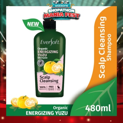 EVERSOFT - Scalp Cleansing Organic Energizing Yuzu Shampoo (Suitable For Oily Scalp) 480ml