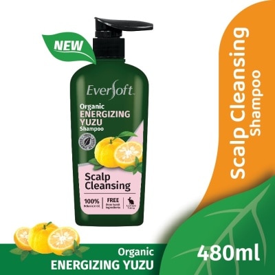 EVERSOFT Scalp Cleansing Organic Energizing Yuzu Shampoo (Suitable For Oily Scalp) 480ml