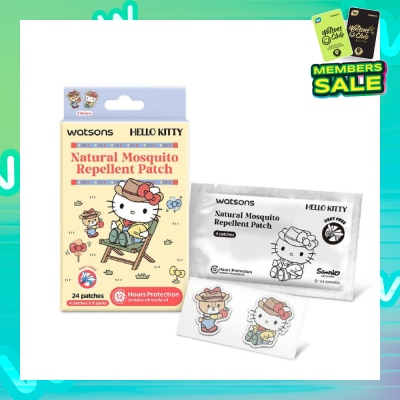 WATSONS Hello Kitty Natural Mosquito Repellent Patch Blue (12 Hours Protection) 24s