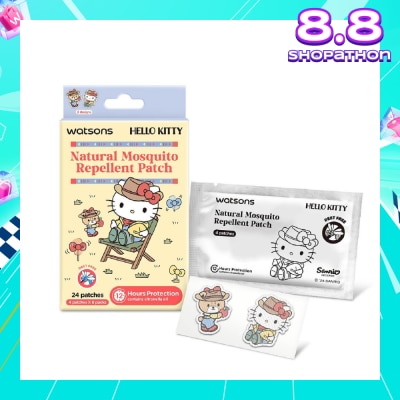 WATSONS Hello Kitty Natural Mosquito Repellent Patch Blue (12 Hours Protection) 24s