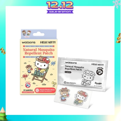 WATSONS Hello Kitty Natural Mosquito Repellent Patch Blue (12 Hours Protection) 24s