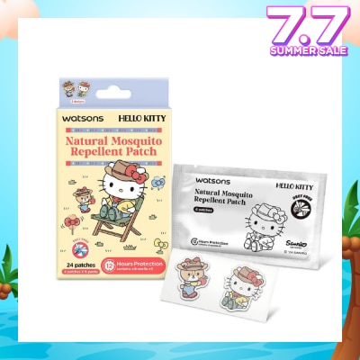 WATSONS Hello Kitty Natural Mosquito Repellent Patch Blue (12 Hours Protection) 24s