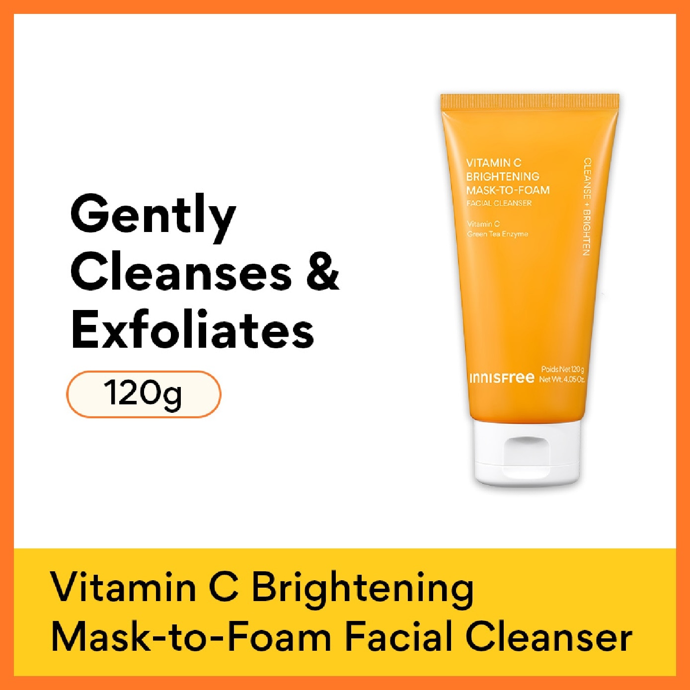 Vitamin C Brightening Mask-to-foam 120g