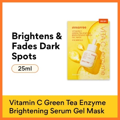 INNISFREE - Vitamin C Green Tea Enzyme Brightening Serum Gel Mask 25ml