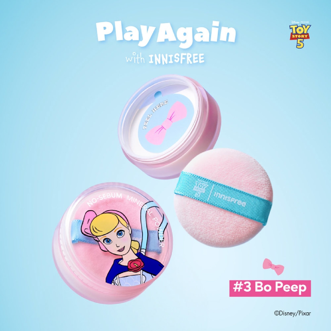 X Toy Story 5 No-sebum Mineral Powder Bo Peep 5g