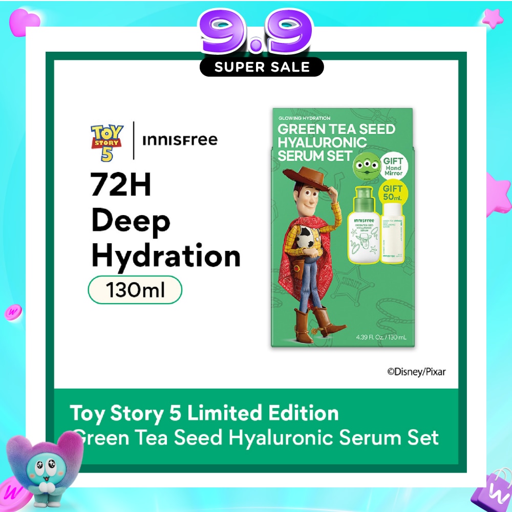 X Toy Story 5 Green Tea Seed Hyaluronic Serum Set consists of 80ml + 50ml with Free Hand Mirror 1s image