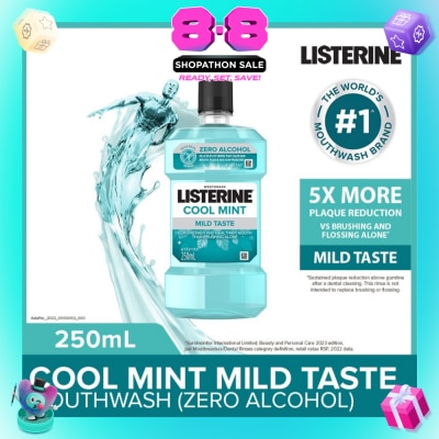 LISTERINE - Listerine Zero Non Alcohol Mouthwash Cool Mint Less Intense Taste 250ml