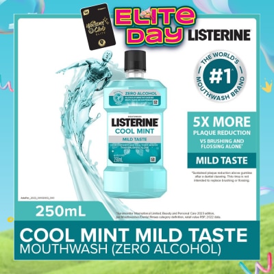 LISTERINE - Listerine Zero Non Alcohol Mouthwash Cool Mint Less Intense Taste 250ml