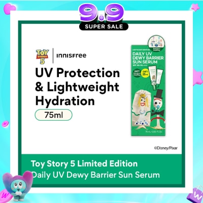INNISFREE - X Toy Story 5 Daily UV Dewy Barrier Sun Serum Set consists of 50ml + 25ml with Free Random Key Ring 1s image