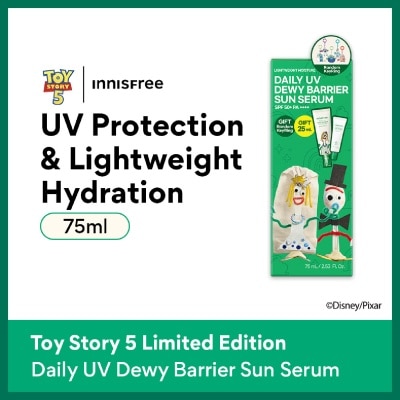 INNISFREE - X Toy Story 5 Daily UV Dewy Barrier Sun Serum Set consists of 50ml + 25ml with Free Random Key Ring 1s