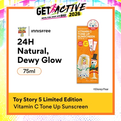 INNISFREE - X Toy Story 5 Vitamin C Tone Up Sunscreen Set consists of 50ml + 25ml with Free Random Key Ring 1s image