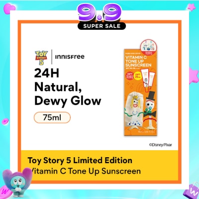 INNISFREE - X Toy Story 5 Vitamin C Tone Up Sunscreen Set consists of 50ml + 25ml with Free Random Key Ring 1s image