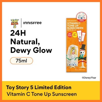 INNISFREE - X Toy Story 5 Vitamin C Tone Up Sunscreen Set consists of 50ml + 25ml with Free Random Key Ring 1s