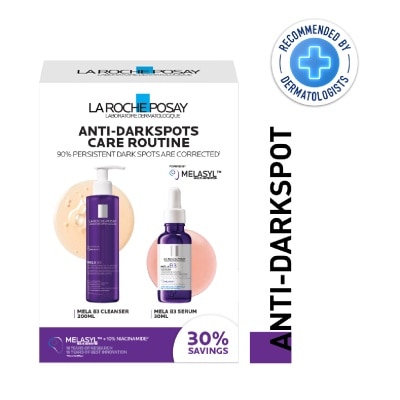 LA ROCHE-POSAY - Anti-Dark Spot Care Routine Kit consists Mela B3 Cleanser 200ml + Mela B3 Serum 30ml