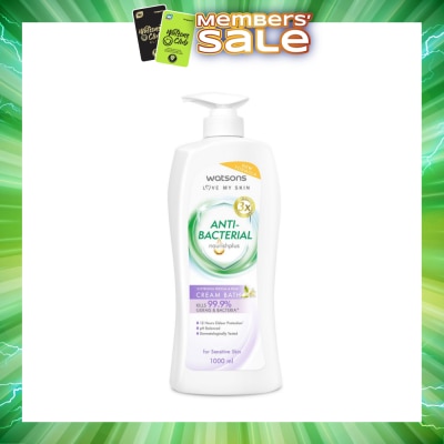 WATSONS - Anti-Bacterial Softening Freesia & Pear Cream Bath (For Sensitive Skin) 1000ml